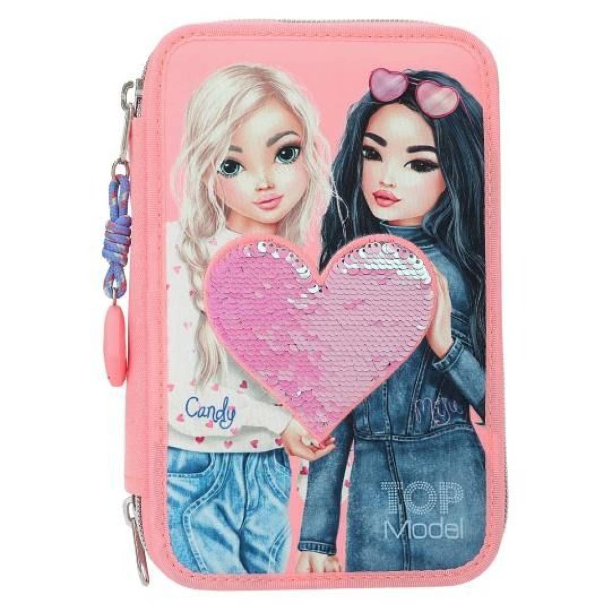 Trousse à crayons 3 compartiments Candy et Miju