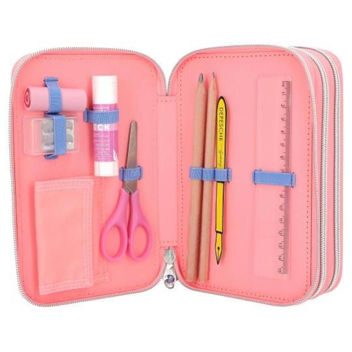 Trousse à crayons 3 compartiments Candy et Miju