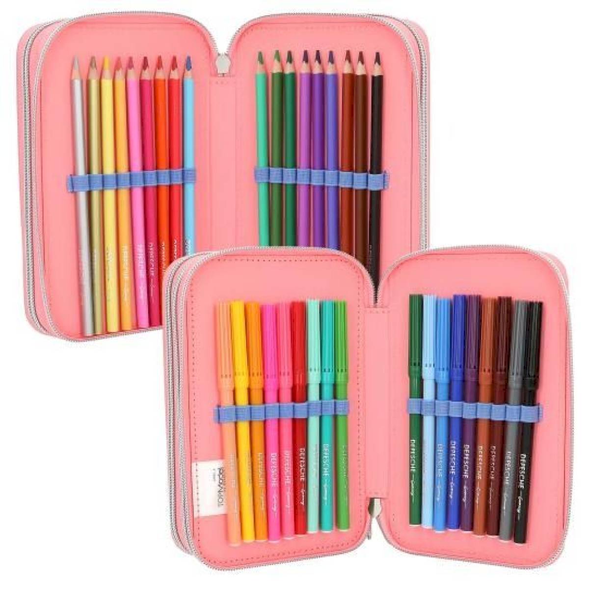 Trousse à crayons 3 compartiments Candy et Miju