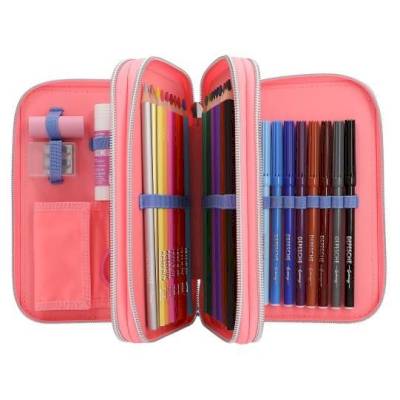 Trousse à crayons 3 compartiments Candy et Miju