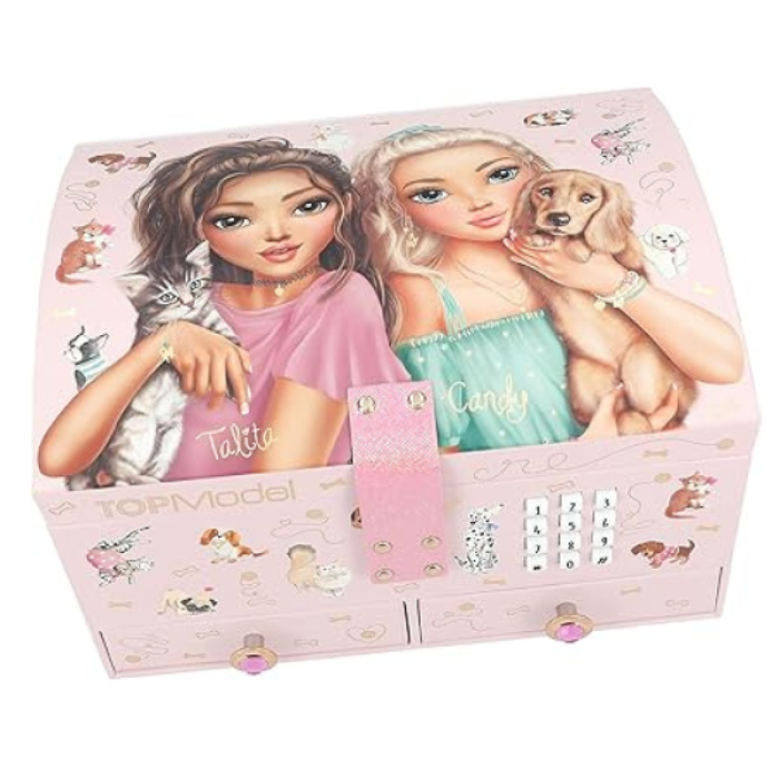 Grande boite à bijoux à code Talita et Candy