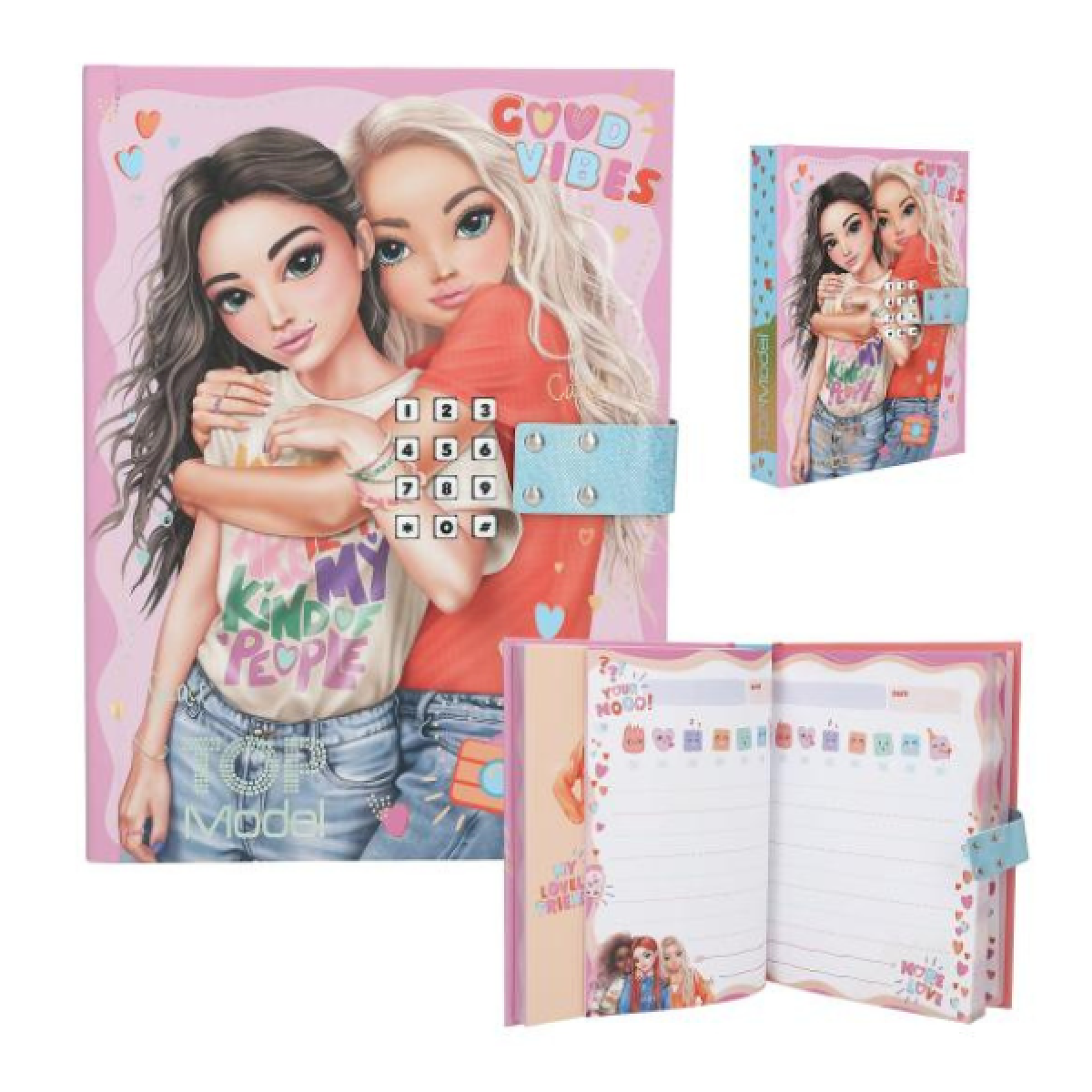 Journal intime à code secret Good Vibes