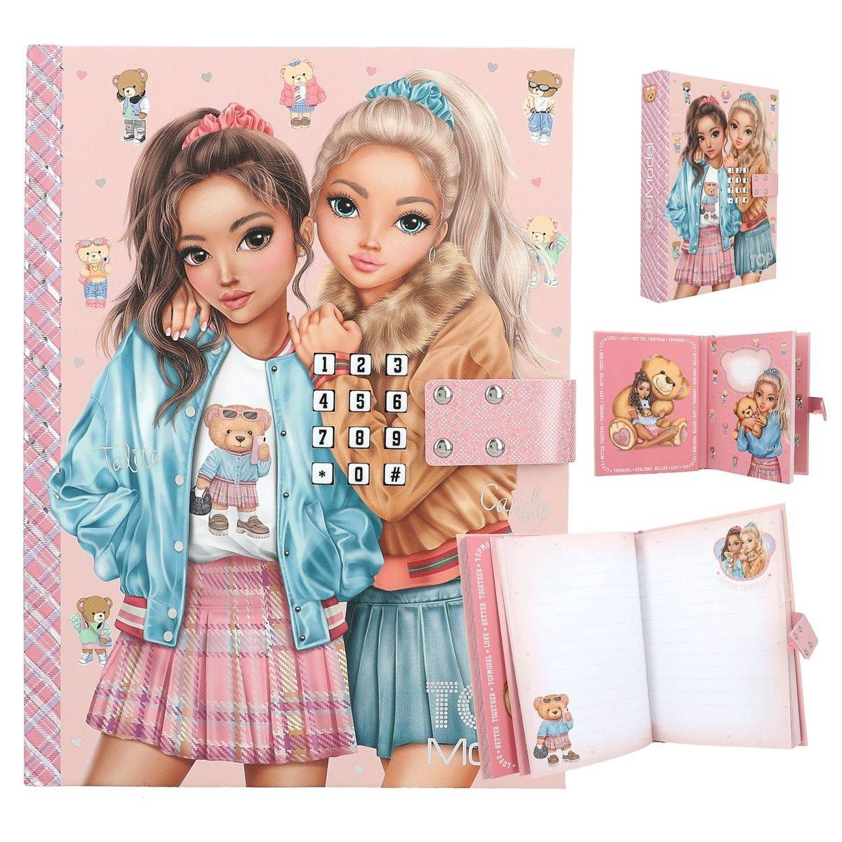 Journal intime à code secret Team Teddy