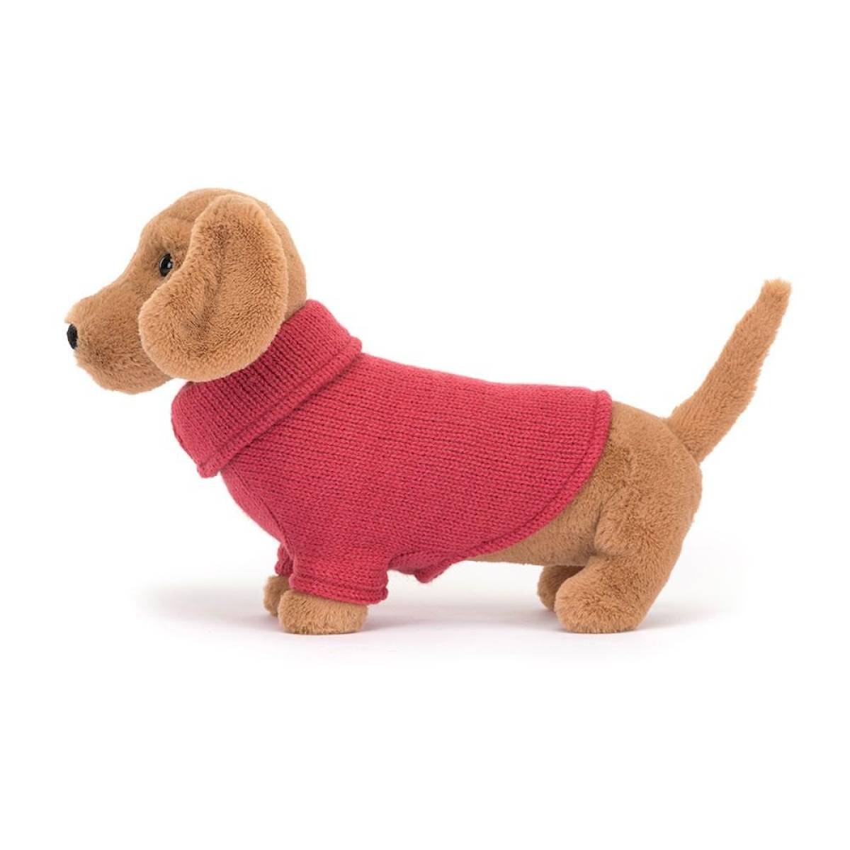 Peluche Sweater Sausage Dog Pink