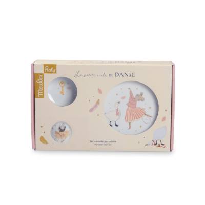 Set vaisselle porcelaine La petite école de danse