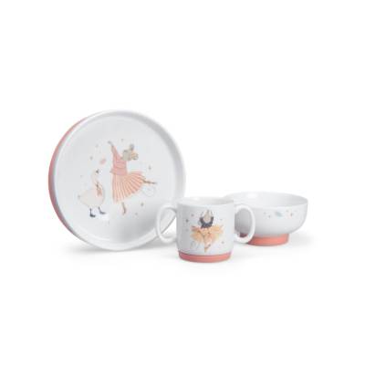 Set vaisselle porcelaine La petite école de danse