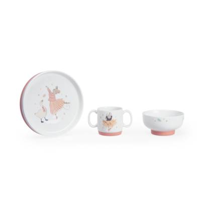 Set vaisselle porcelaine La petite école de danse