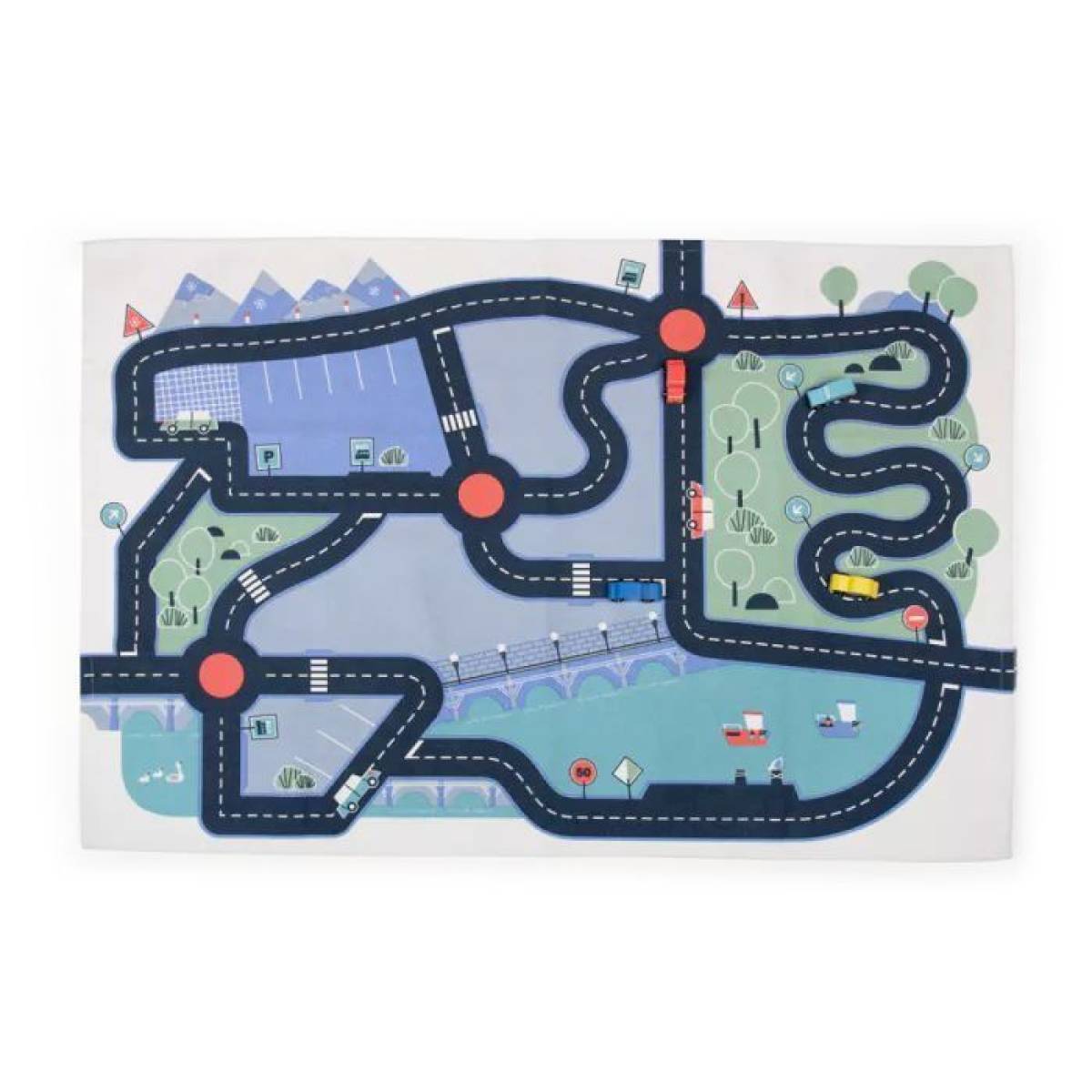Tapis de jeu circuit de voitures