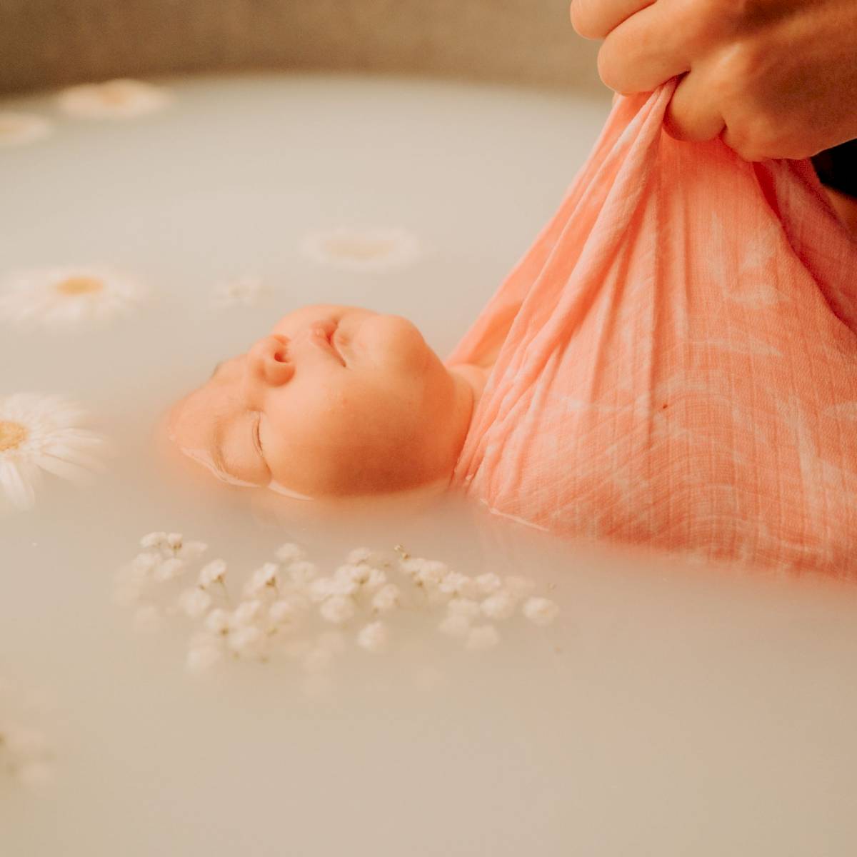 Carte Cadeau - Bain enveloppé photographié avec fleurs
