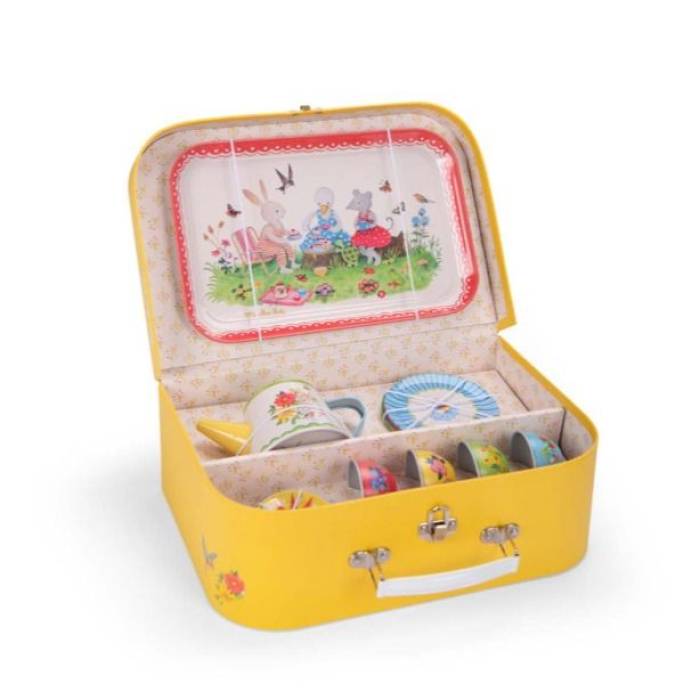 Valise dînette thé en métal La Grande Famille