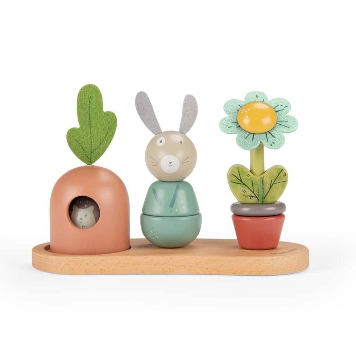 Hochet anneau bois lapin Trois Petits Lapins(dupliqué)