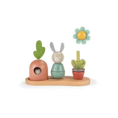 Hochet anneau bois lapin Trois Petits Lapins(dupliqué)