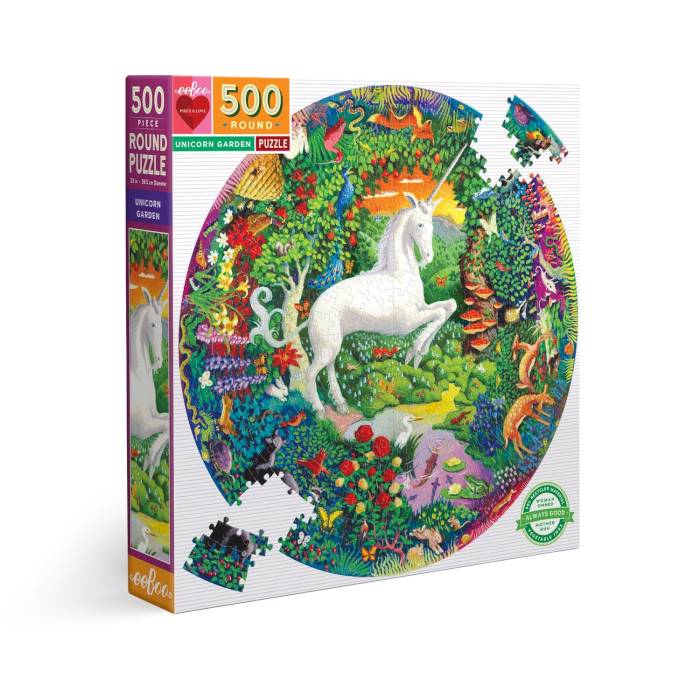 Puzzle 500 pièces - Unicorn Garden
