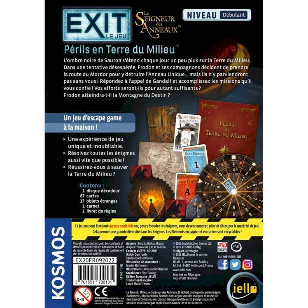 Exit : Le Seigneur des anneaux - Périls en Terre du Milieu