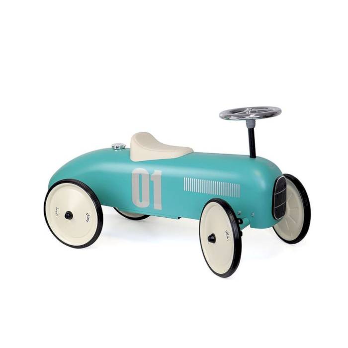 Voiture porteur vintage aqua