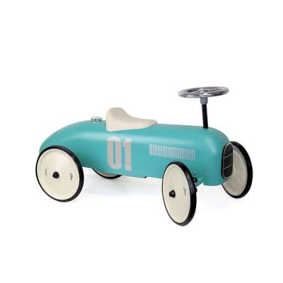 Voiture porteur vintage aqua