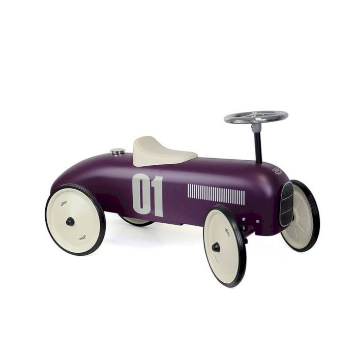 Voiture porteur vintage aubergine