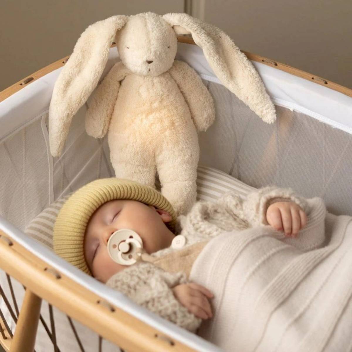 Peluche veilleuse Lapin Moonie - coloris sable