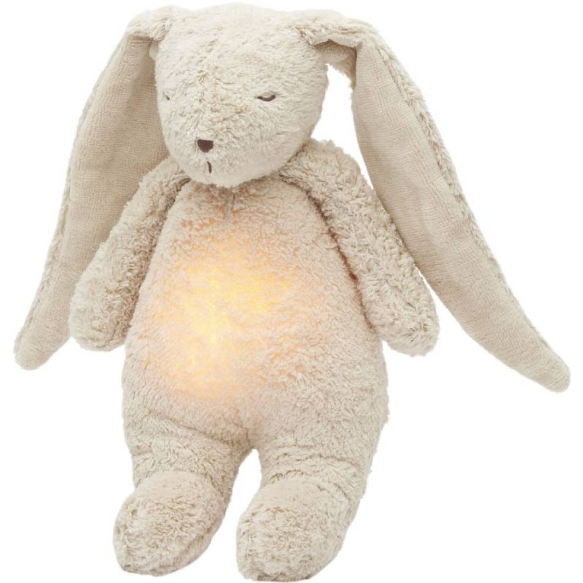 Peluche veilleuse Lapin Moonie - coloris sable