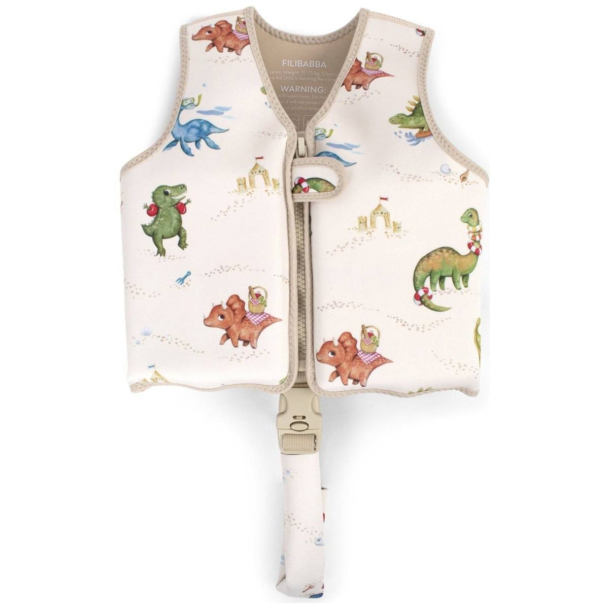 Gilet de natation Dino Beach 3-4 ans - Filibabba
