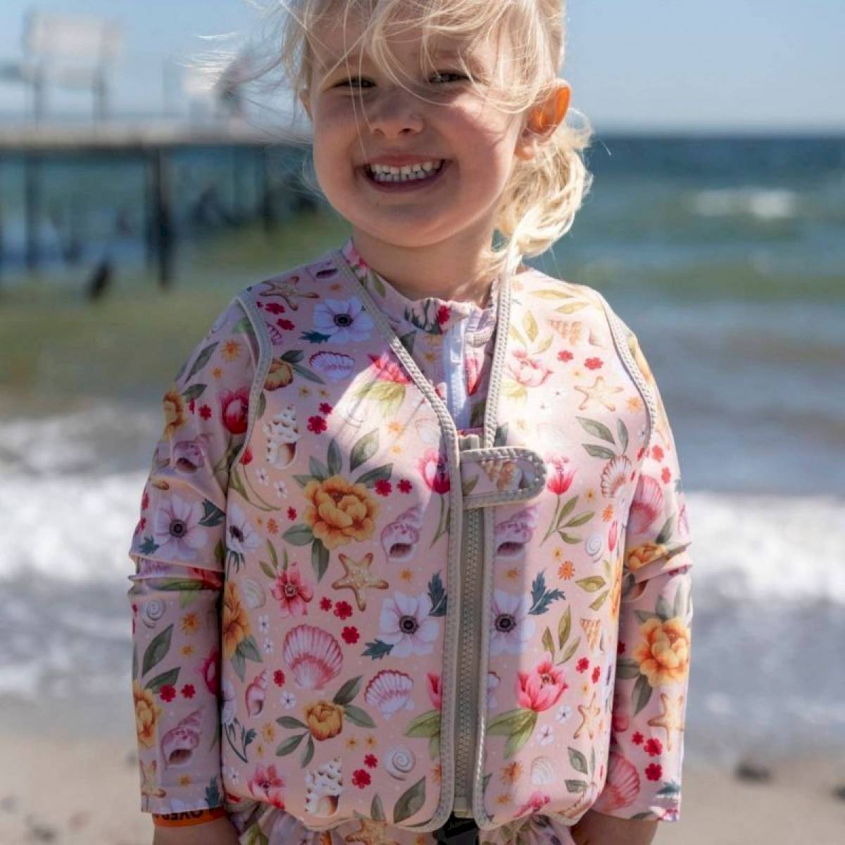 Gilet de natation Ocean Blossom 1-2 ans - Filibabba