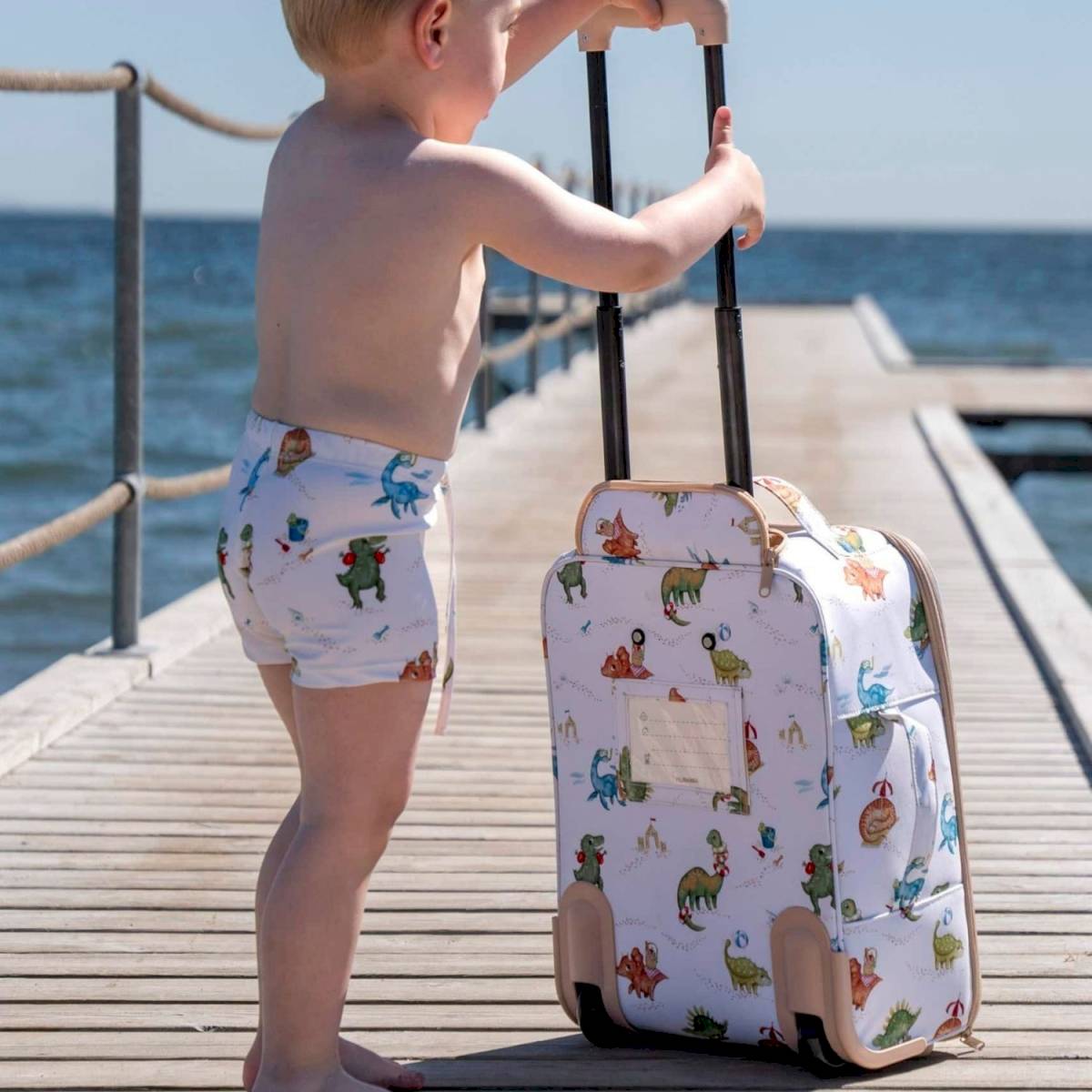 Valise à roulettes enfant Avions kaki - Kidzroom(dupliqué)