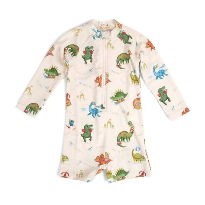 Maillot de bain combinaison anti UV Dino beach 3-4 ans
