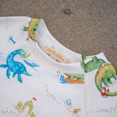T-shirt anti UV Dino beach 1-2 ans