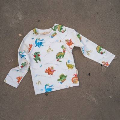 T-shirt anti UV Dino beach 3-4 ans