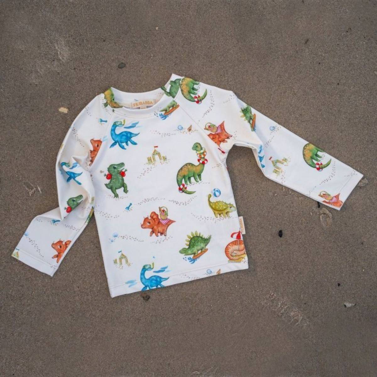 T-shirt anti UV Dino beach 3-4 ans