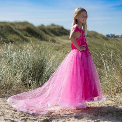 Robe de déguisement rose 5-7 ans