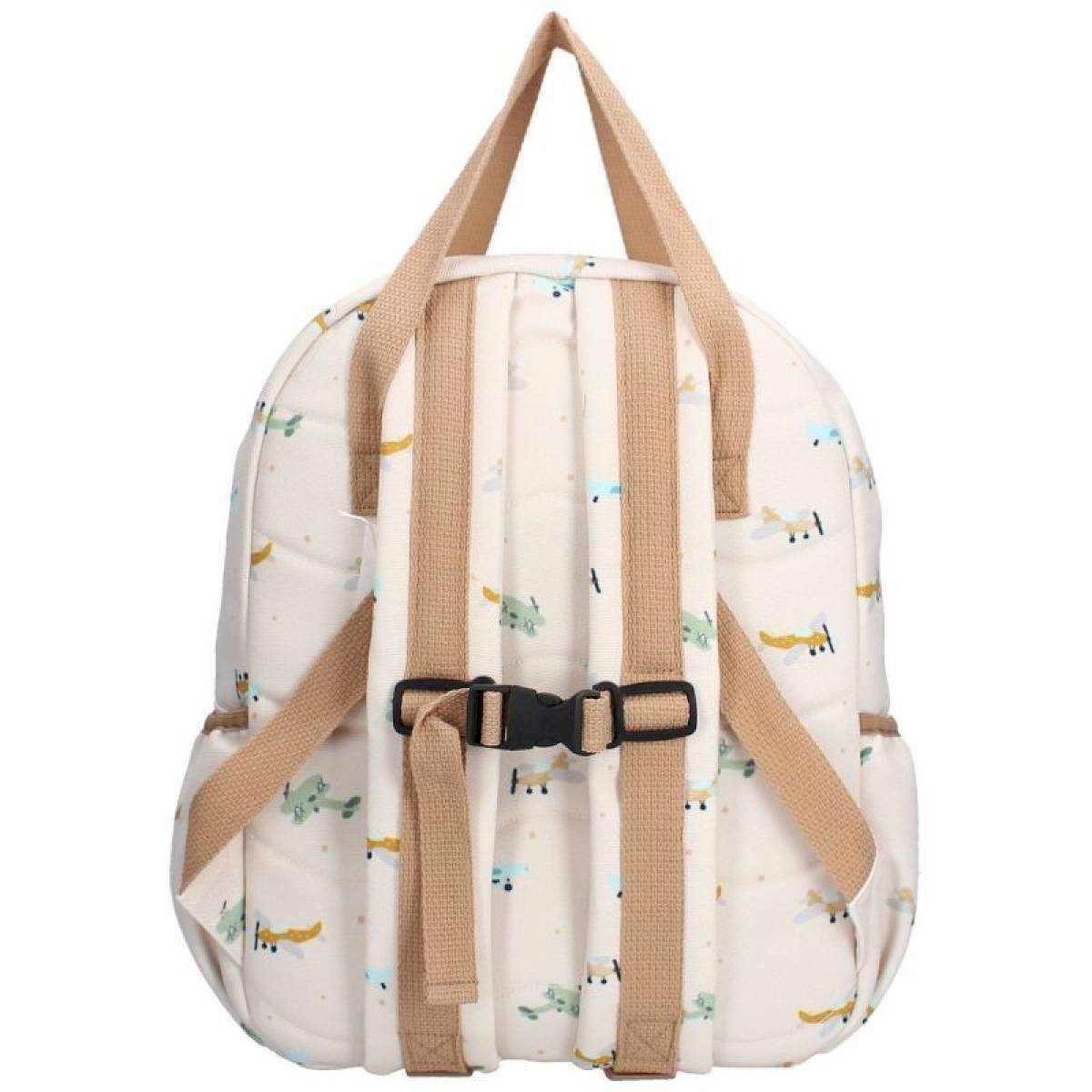 Sac à dos enfant à anses Avions beige - Kidzroom