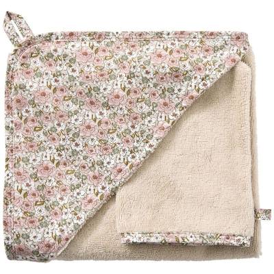 Cape de bain et gant de toilette Afternoon Tea
