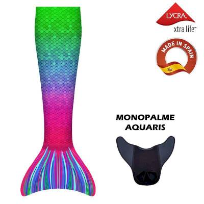 Queue de sirène avec monopalme Aquaris Capri - Taille M