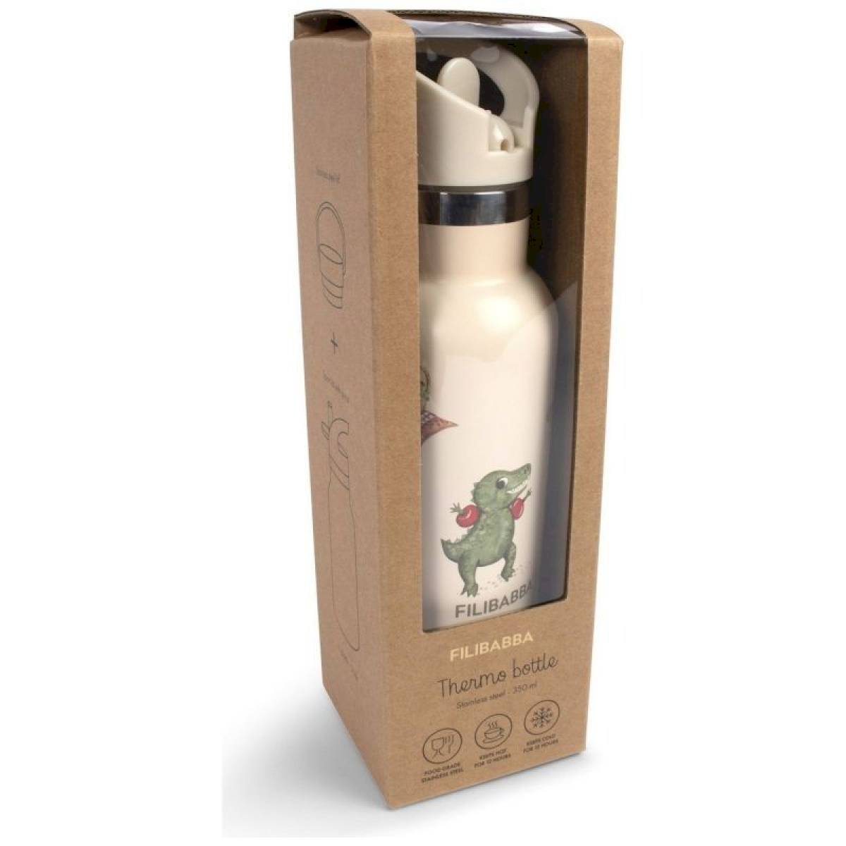 Gourde isotherme 350 ml Dino Beach