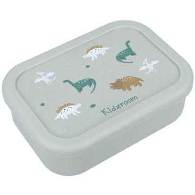 Lunch box en silicone Dino vert