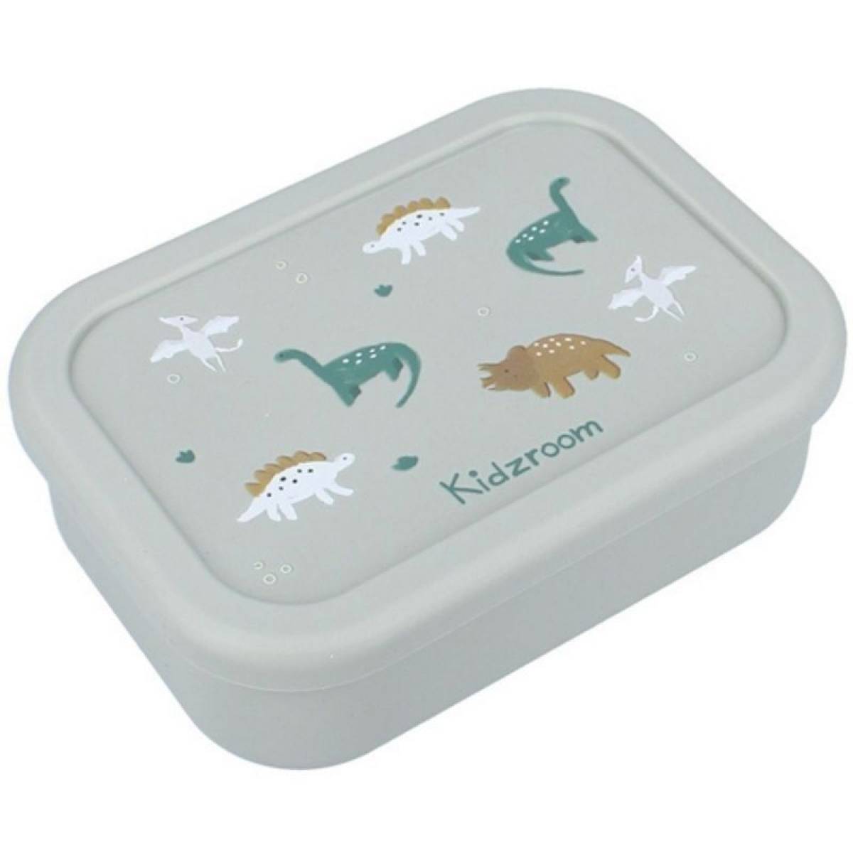Lunch box en silicone Dino vert
