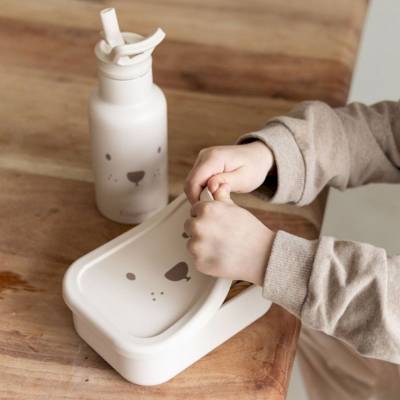 Lunch box en silicone Ourson sable