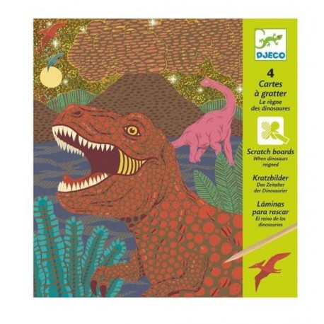 Cartes à gratter Le règne des dinos