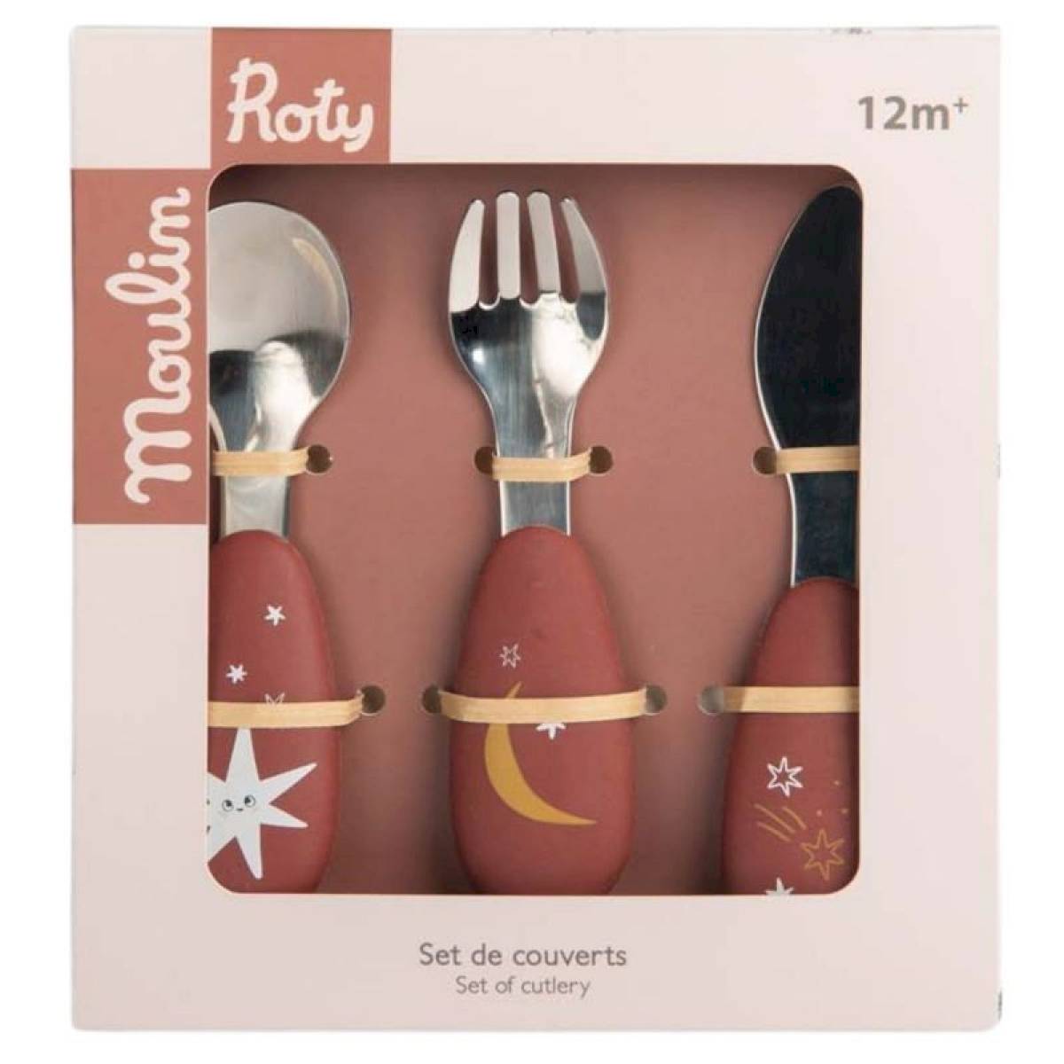 Set de couverts bébé en silicone Après la pluie