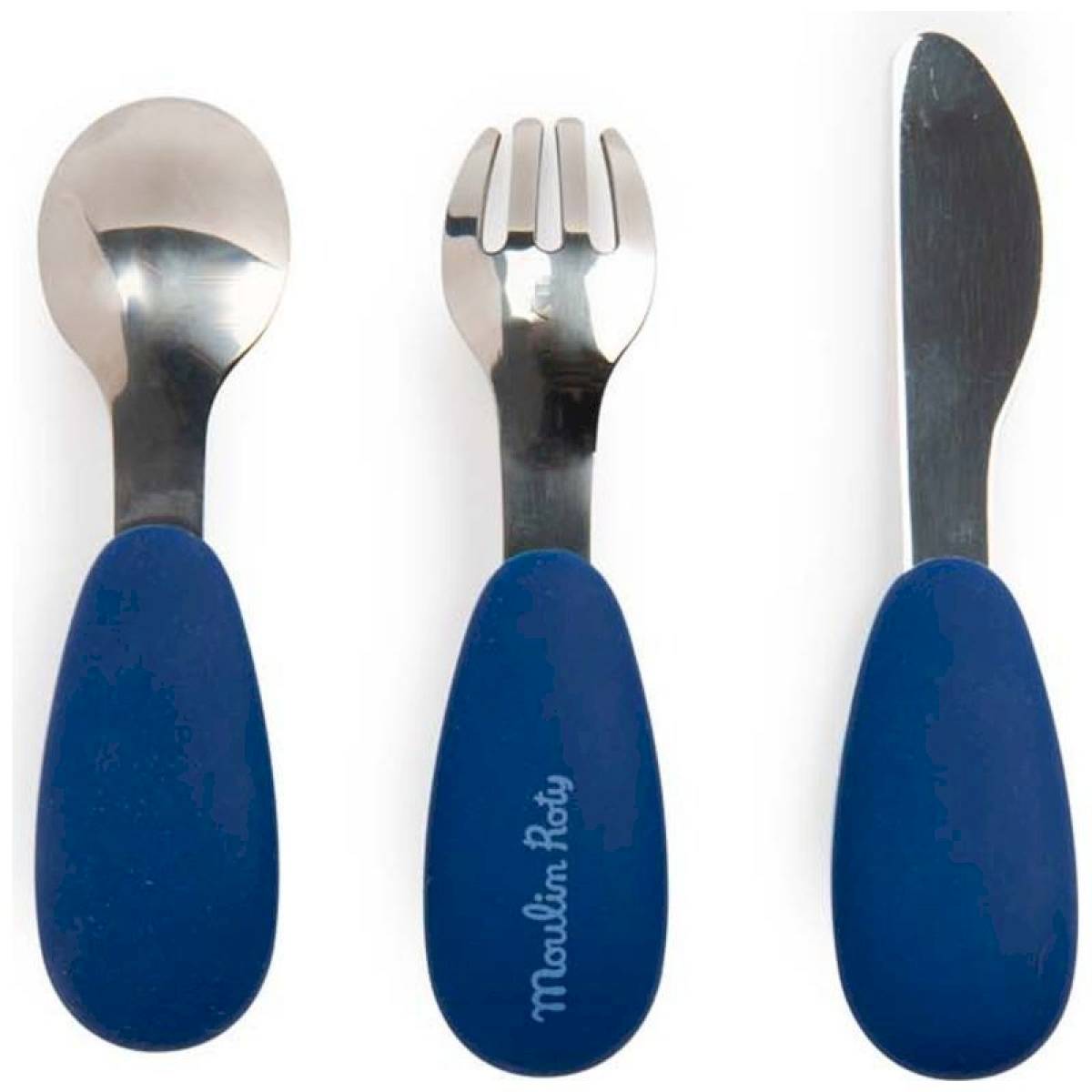 Set de couverts bébé en silicone Puce et Pilou