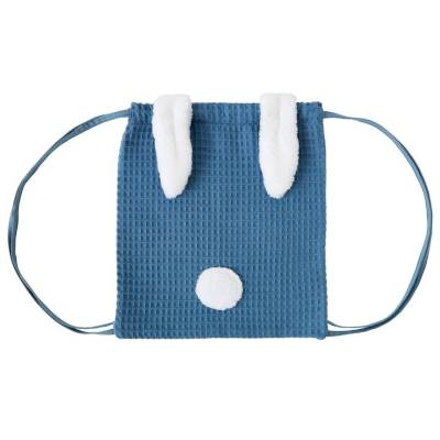 Sac à dos Lapin en nid d'abeille pierre bleue