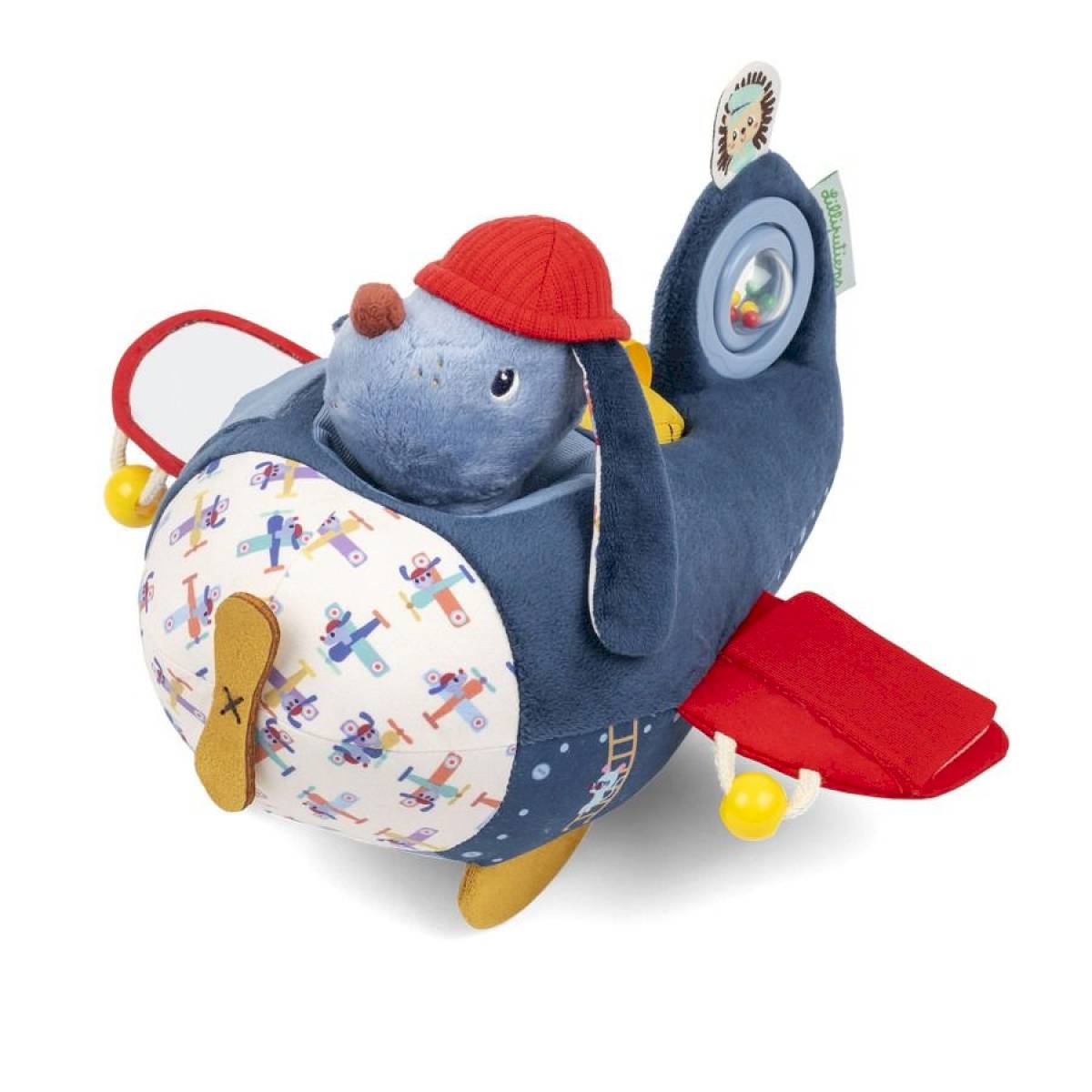 Peluche Jules le chien et son panier(dupliqué)