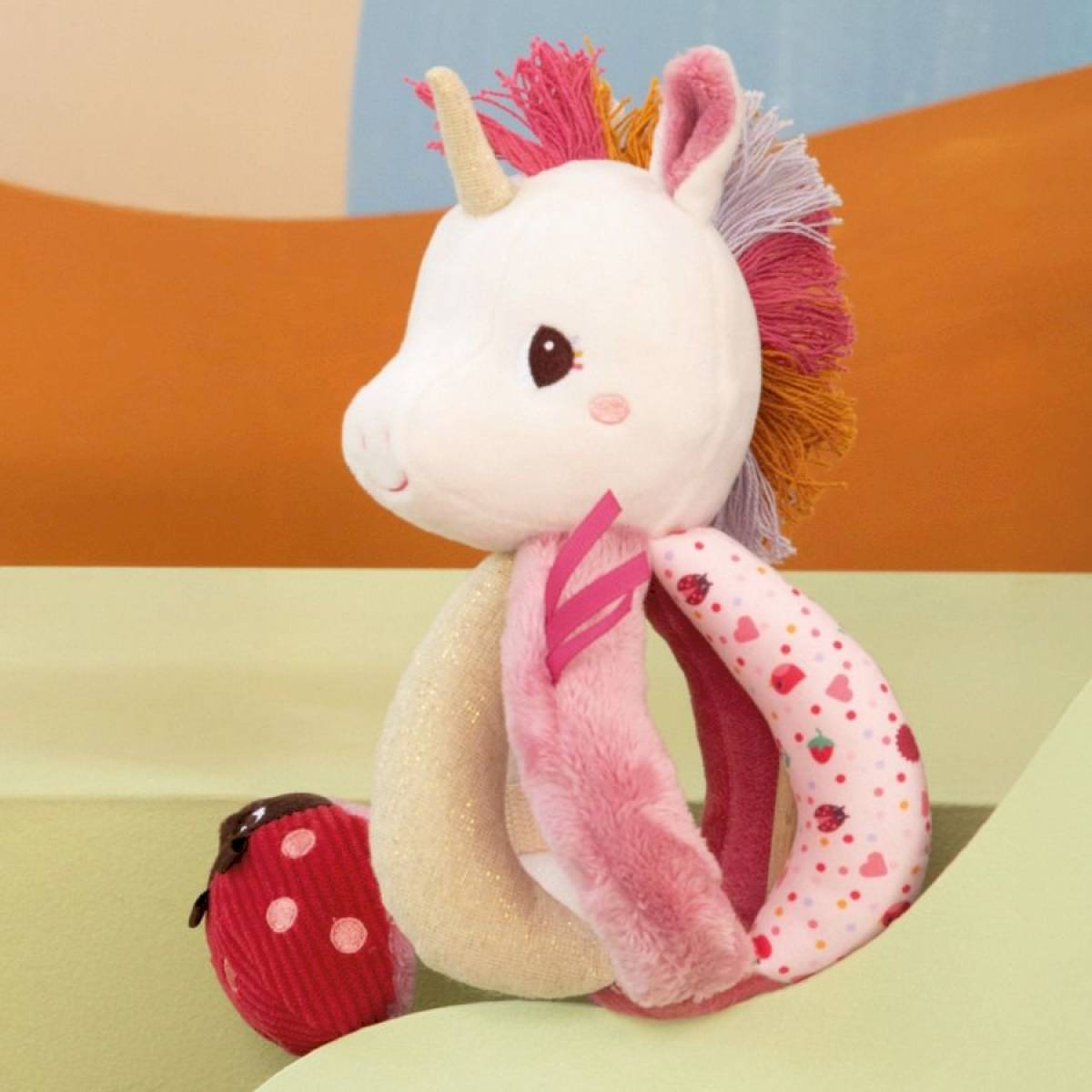 Hochet à poignées Léna la Licorne