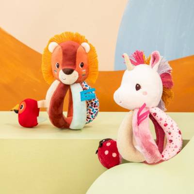 Hochet à poignées Léna la Licorne
