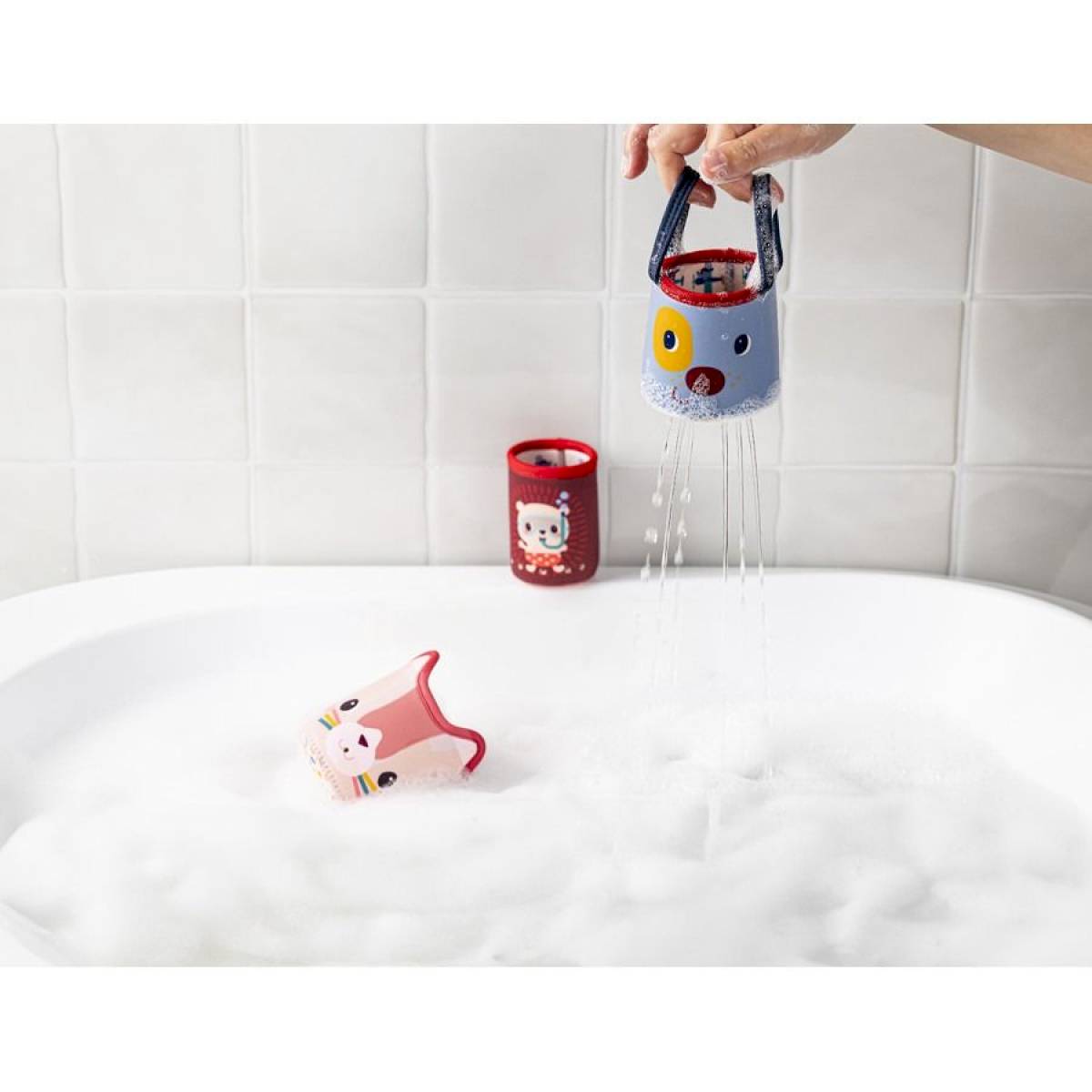 3 gobelets de bain Jules le Chien