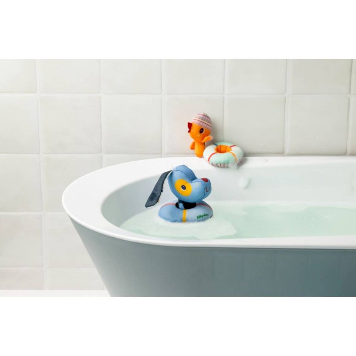 Jouets de bain flottants - Jules le chien et son canard avec bouées