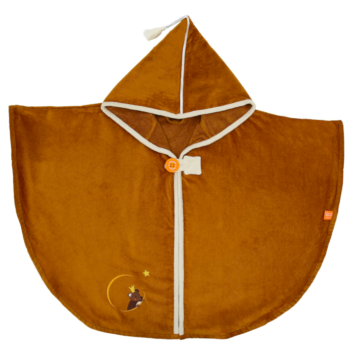 Cape de bain Ours brun noisette