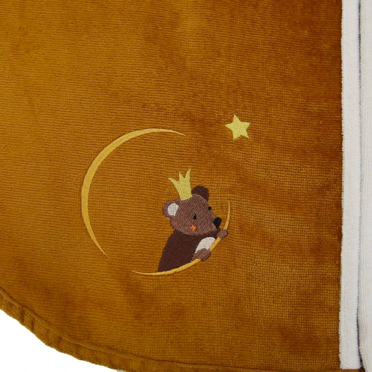 Cape de bain Ours brun noisette