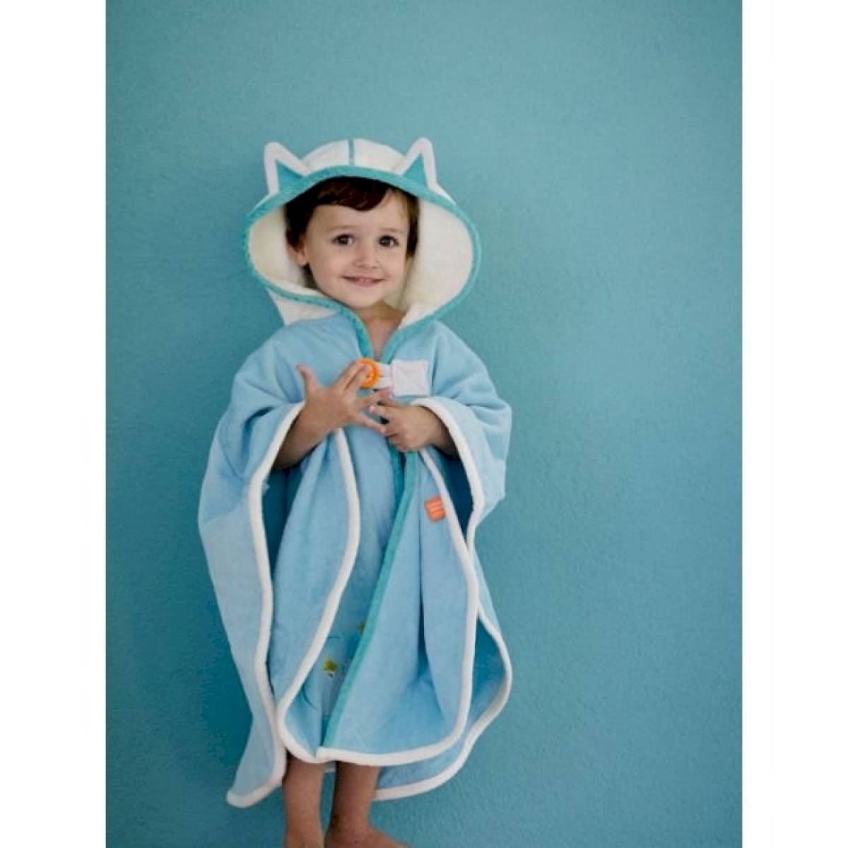 Cape de bain Renard bleu
